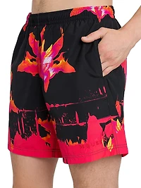 Fire Lily Swim Trunks