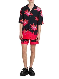 Fire Lily Swim Trunks