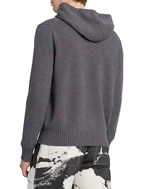 Skull Wool Knit Hoodie