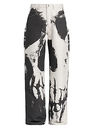 Skull Paint Carpenter Jeans