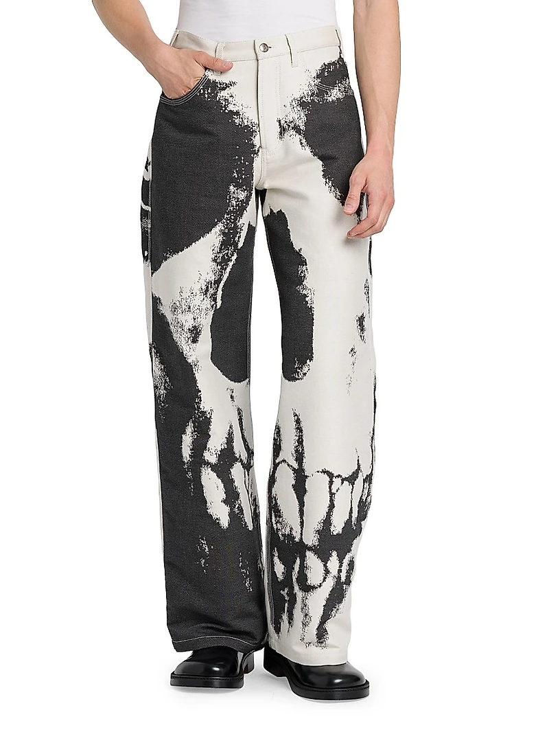 Skull Paint Carpenter Jeans