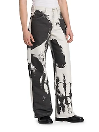 Skull Paint Carpenter Jeans
