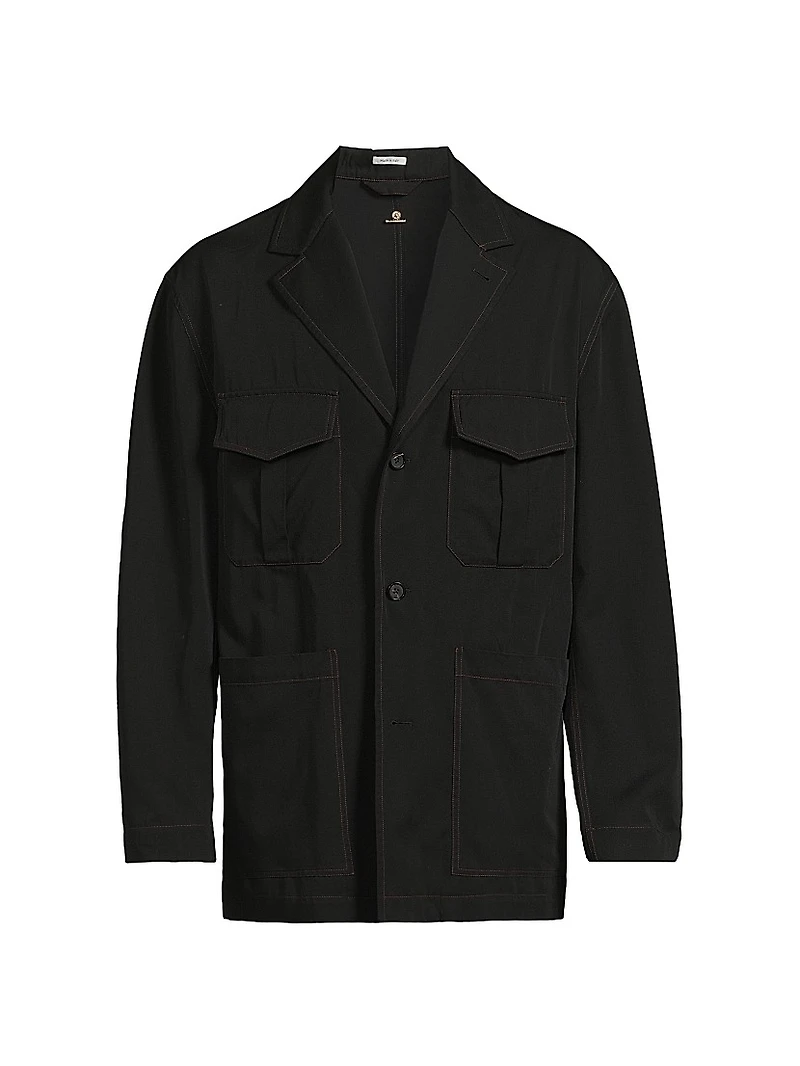 Deconstructed Wool Jacket