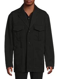 Deconstructed Wool Jacket