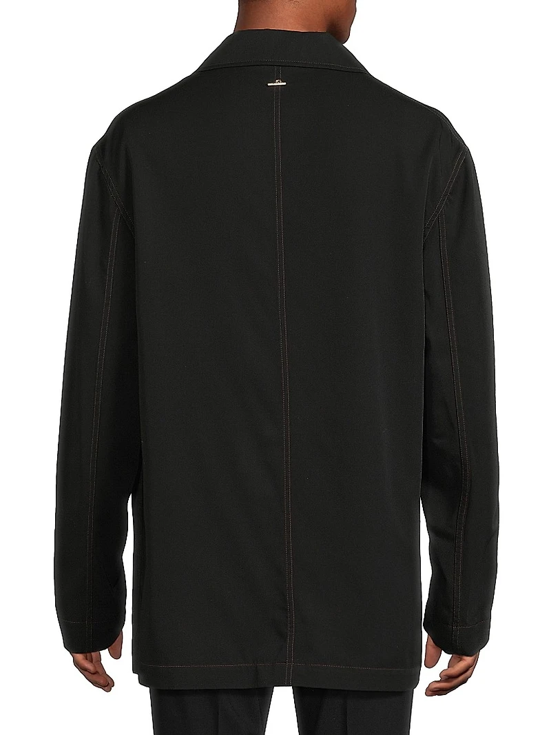 Deconstructed Wool Jacket