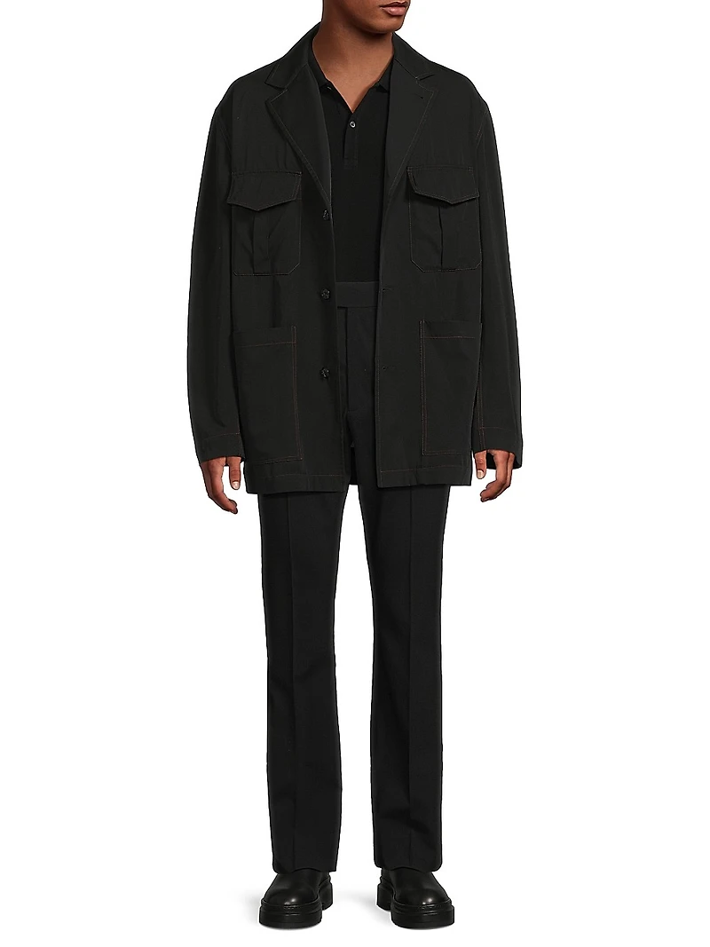 Deconstructed Wool Jacket