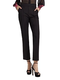 Vega Stretch Cotton High-Rise Crop Pants