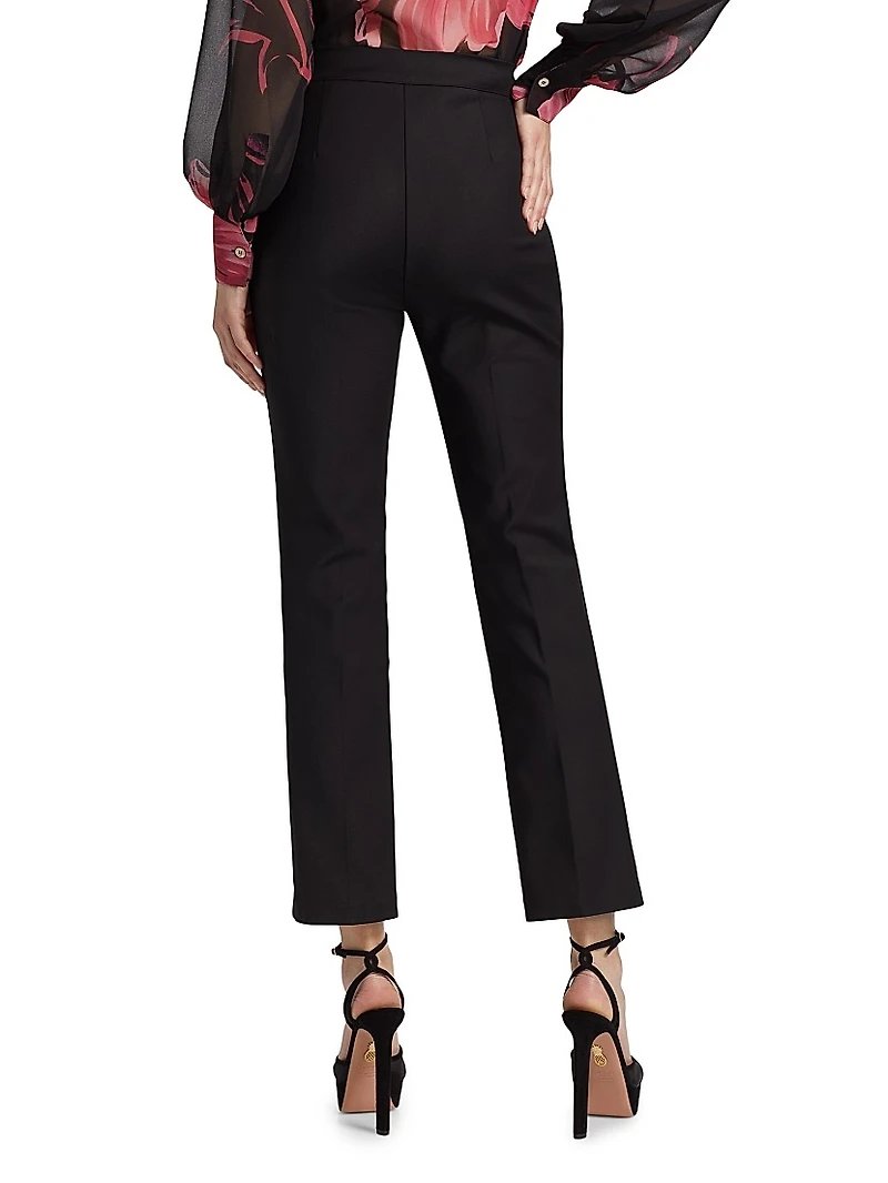 Vega Stretch Cotton High-Rise Crop Pants