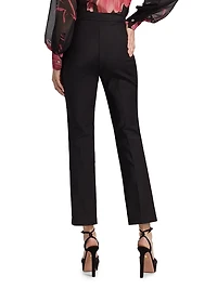 Vega Stretch Cotton High-Rise Crop Pants