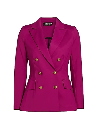 Tobehi Cotton Double-Breasted Blazer