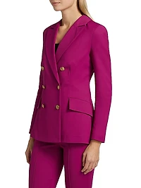 Tobehi Cotton Double-Breasted Blazer