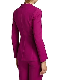 Tobehi Cotton Double-Breasted Blazer