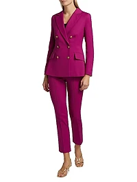 Tobehi Cotton Double-Breasted Blazer