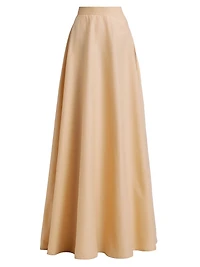 Aubry Cotton-Blend A-Line Maxi Skirt
