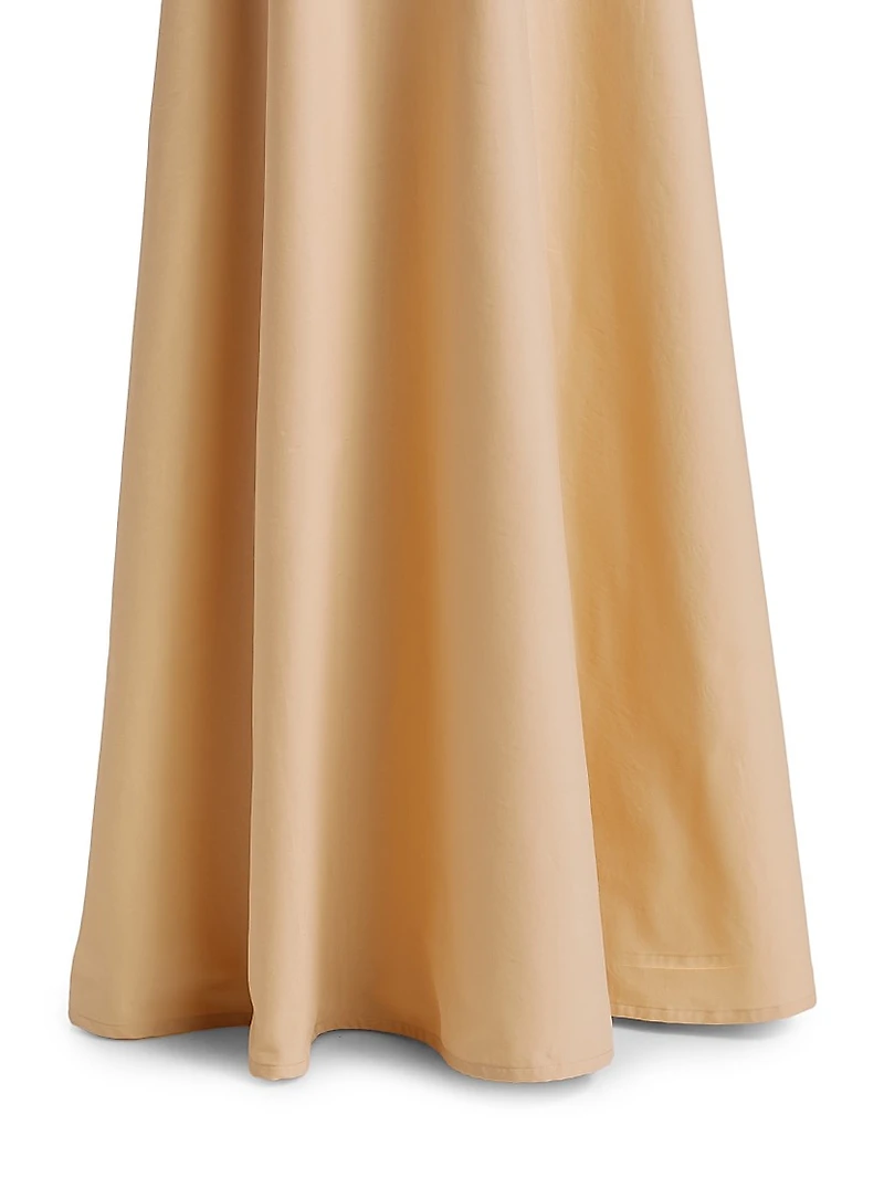 Aubry Cotton-Blend A-Line Maxi Skirt