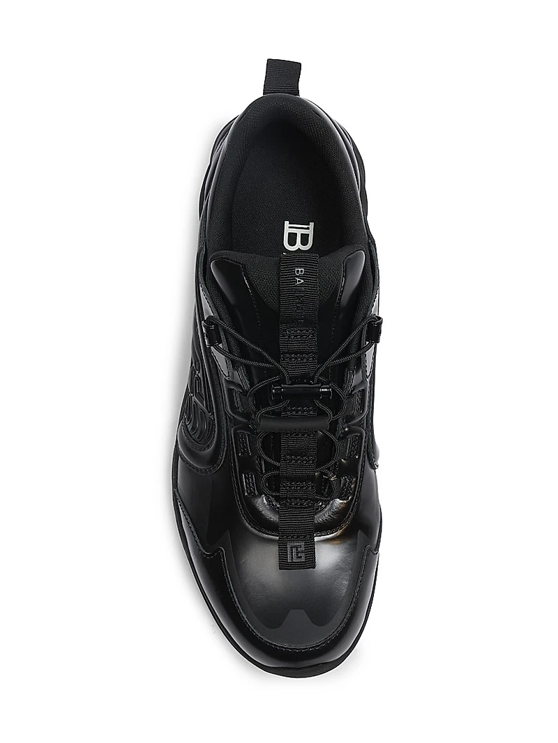 Cosmic Dust Faux Glazed Leather Sneakers