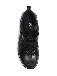 Cosmic Dust Faux Glazed Leather Sneakers