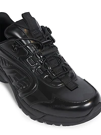 Cosmic Dust Faux Glazed Leather Sneakers