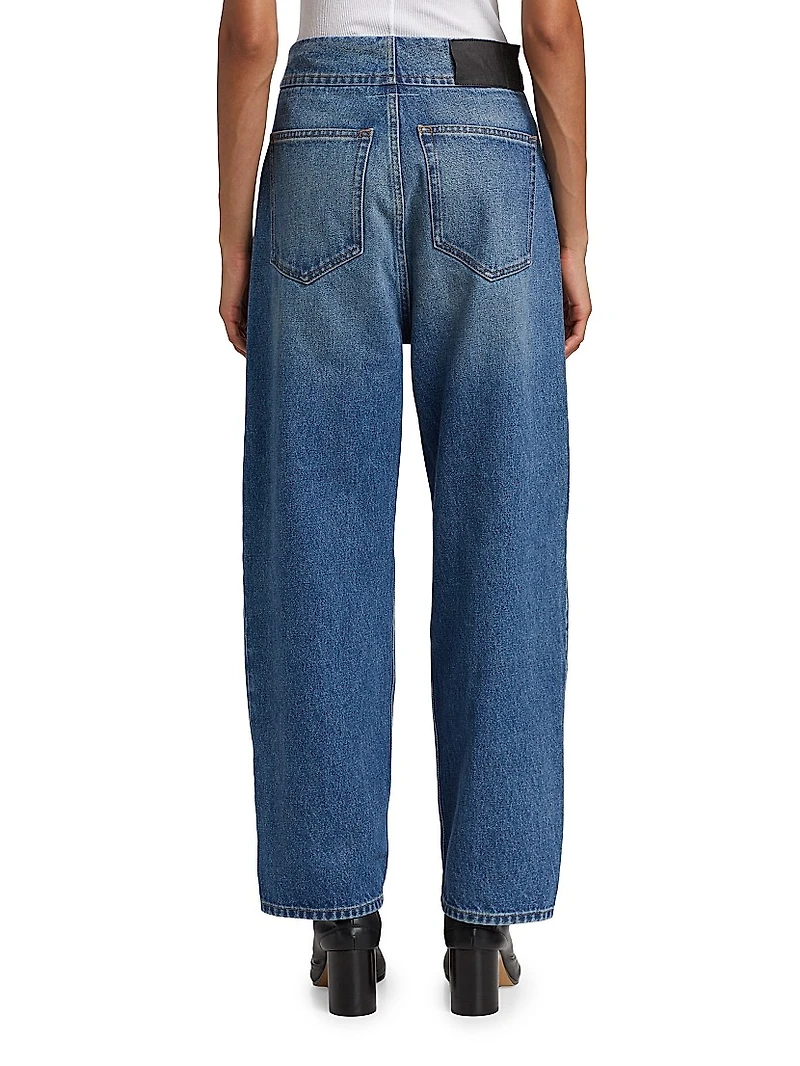 High-Rise Straight-Leg Jeans