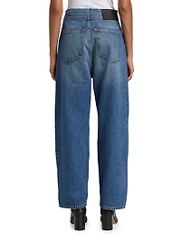 High-Rise Straight-Leg Jeans