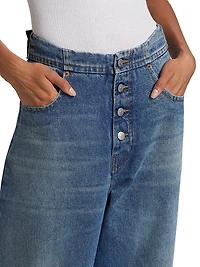 High-Rise Straight-Leg Jeans
