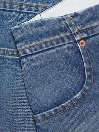 High-Rise Straight-Leg Jeans