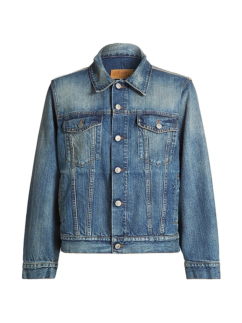 Denim Button-Front Jacket