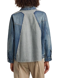Denim Button-Front Jacket