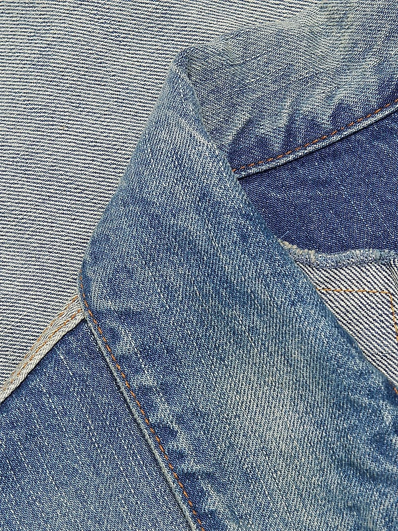 Denim Button-Front Jacket