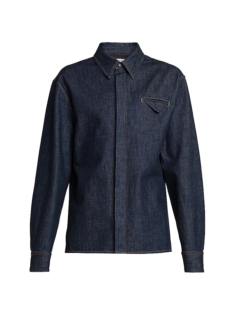 Indigo Triangle Pocket Denim Shirt