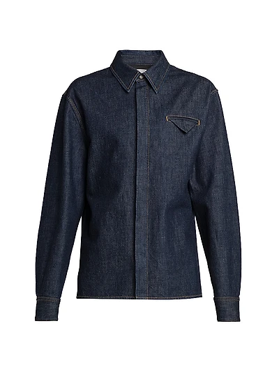 Indigo Triangle Pocket Denim Shirt