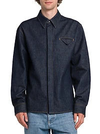 Indigo Triangle Pocket Denim Shirt