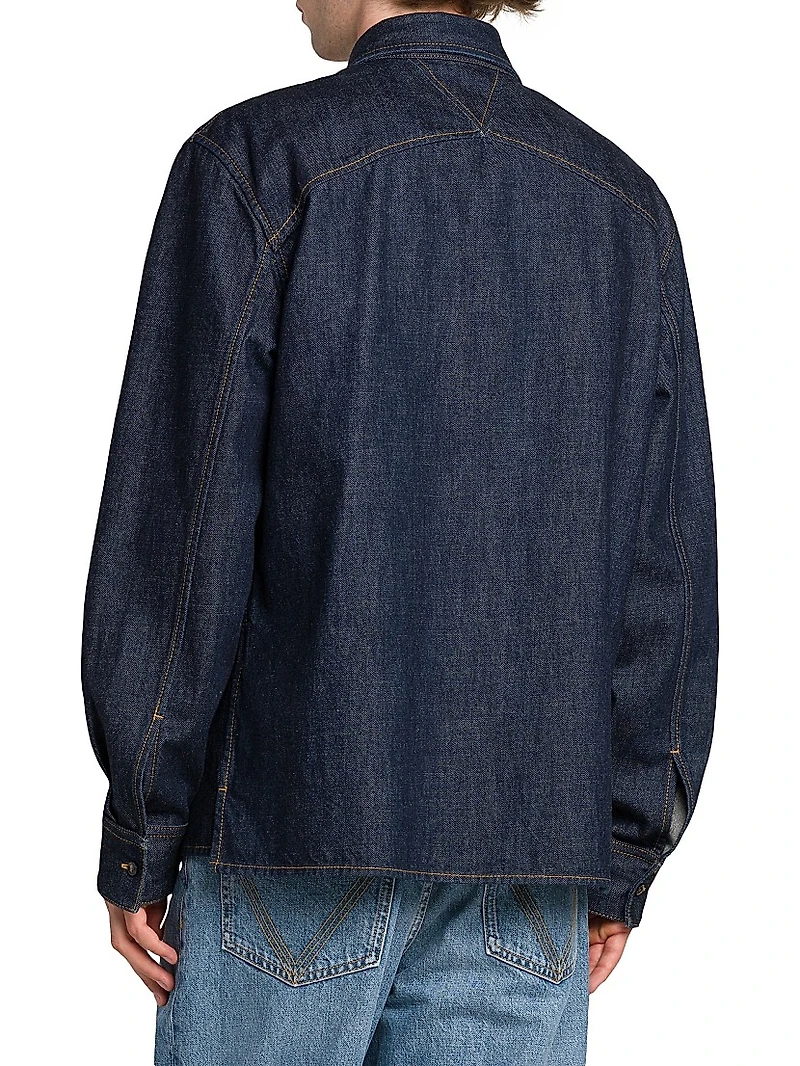 Indigo Triangle Pocket Denim Shirt