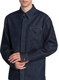 Indigo Triangle Pocket Denim Shirt