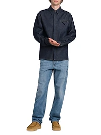 Indigo Triangle Pocket Denim Shirt