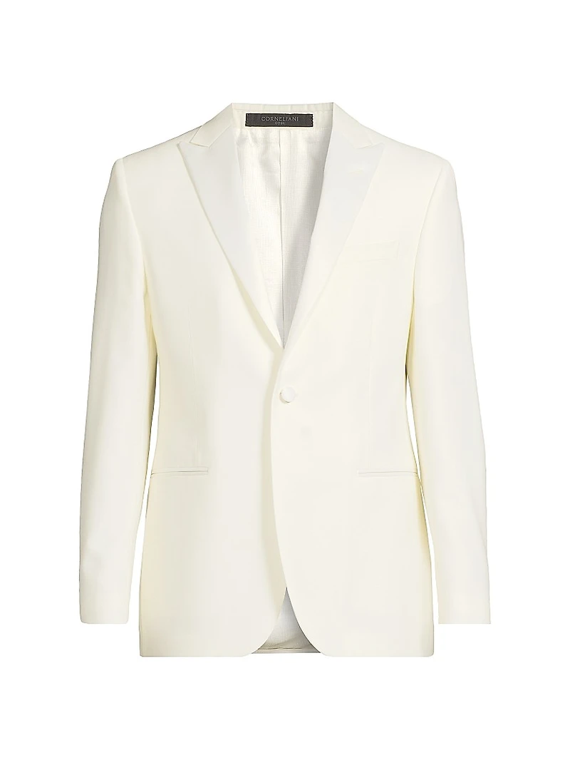 Peak Lapel Wool Dinner Jacket
