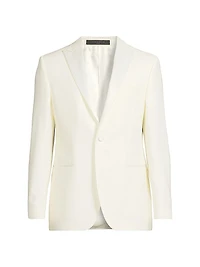 Peak Lapel Wool Dinner Jacket