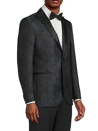 Jacquard Silk Blazer