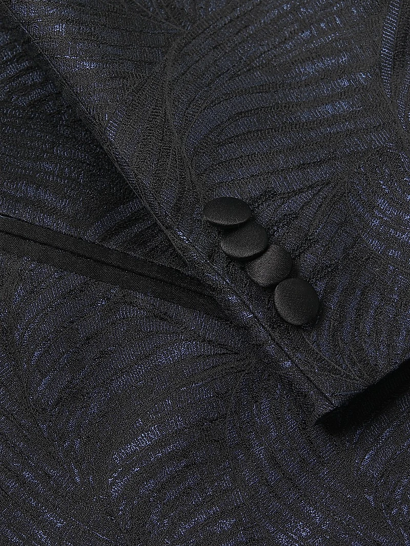 Jacquard Silk Blazer