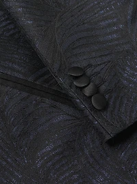 Jacquard Silk Blazer