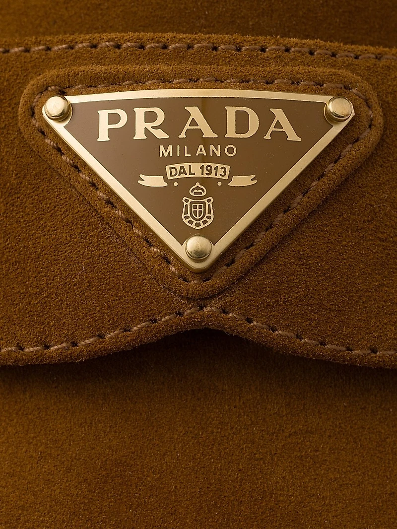 Suede and Shearling Mules