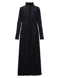 Geometric Lace Maxi Dress