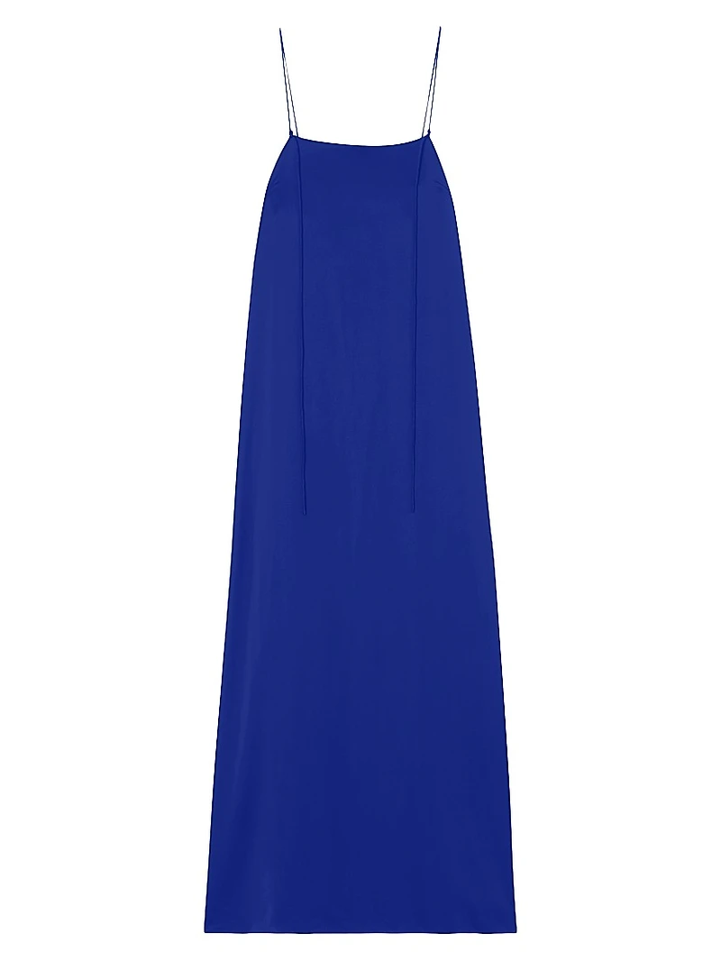 Silk Strap Maxi Dress