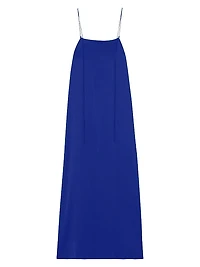 Silk Strap Maxi Dress