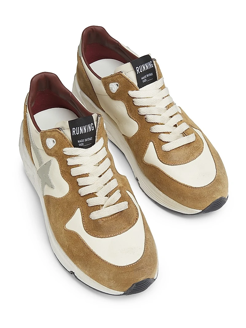 Running Leather Low-Top Sneakers