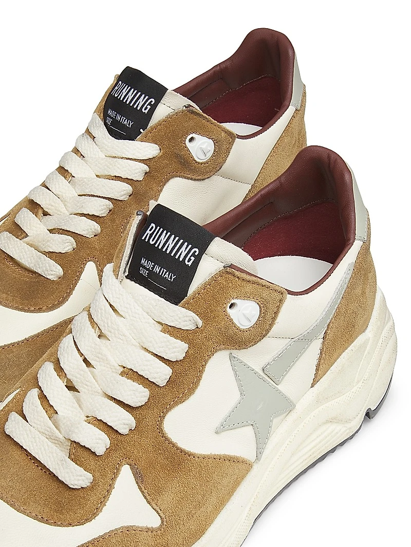Running Leather Low-Top Sneakers