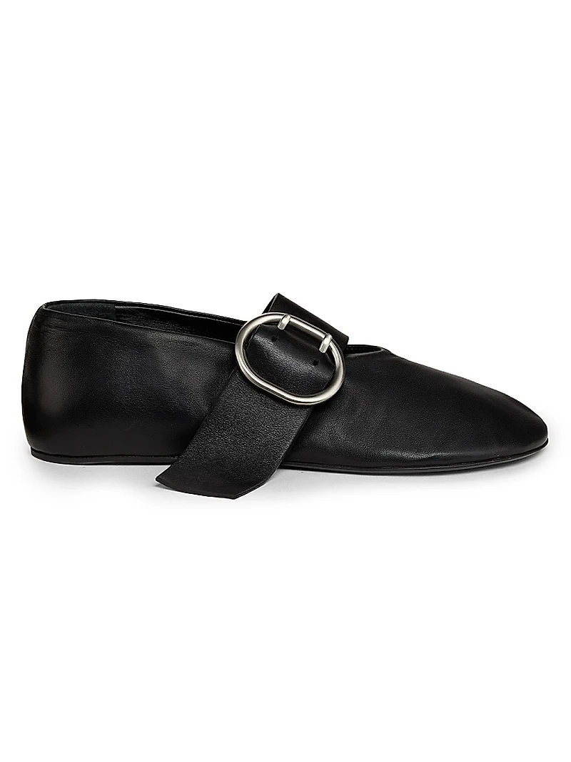 Leather Ballerina Flats