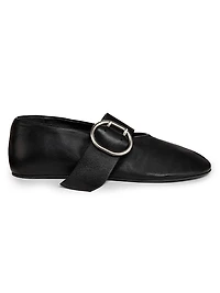 Leather Ballerina Flats