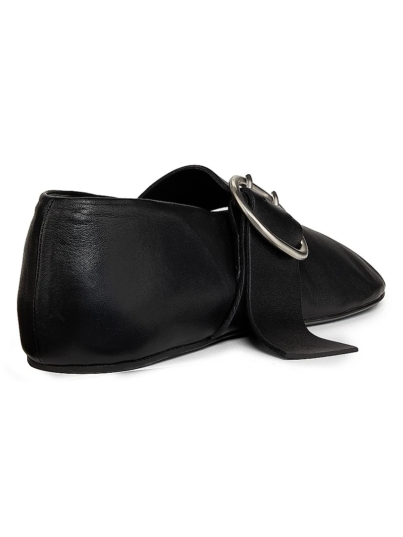 Leather Ballerina Flats