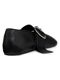 Leather Ballerina Flats